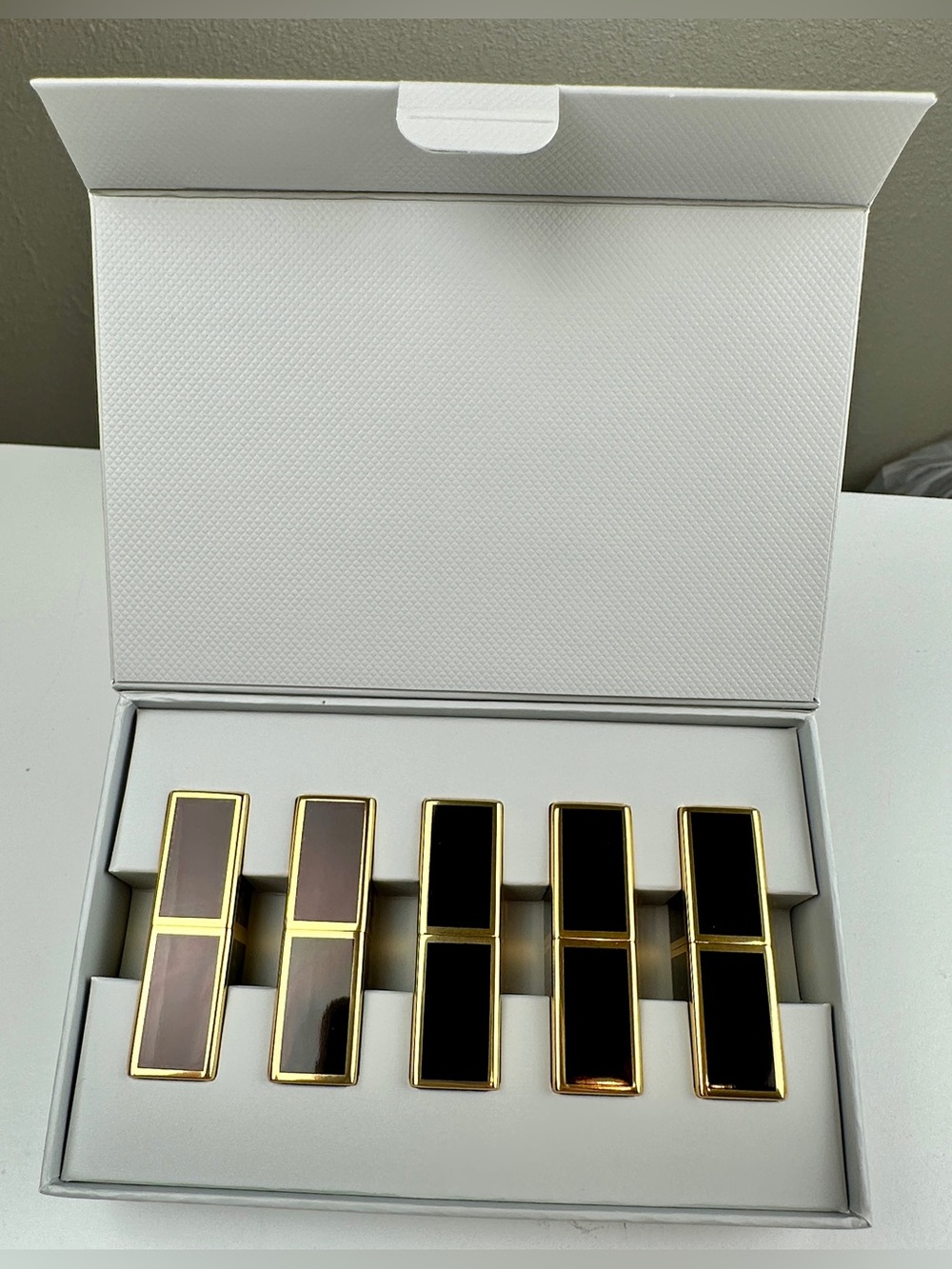 Tom Ford Lip Color Mini Deluxe Set 5pc Pussycat Casablanca Spanish Pink New